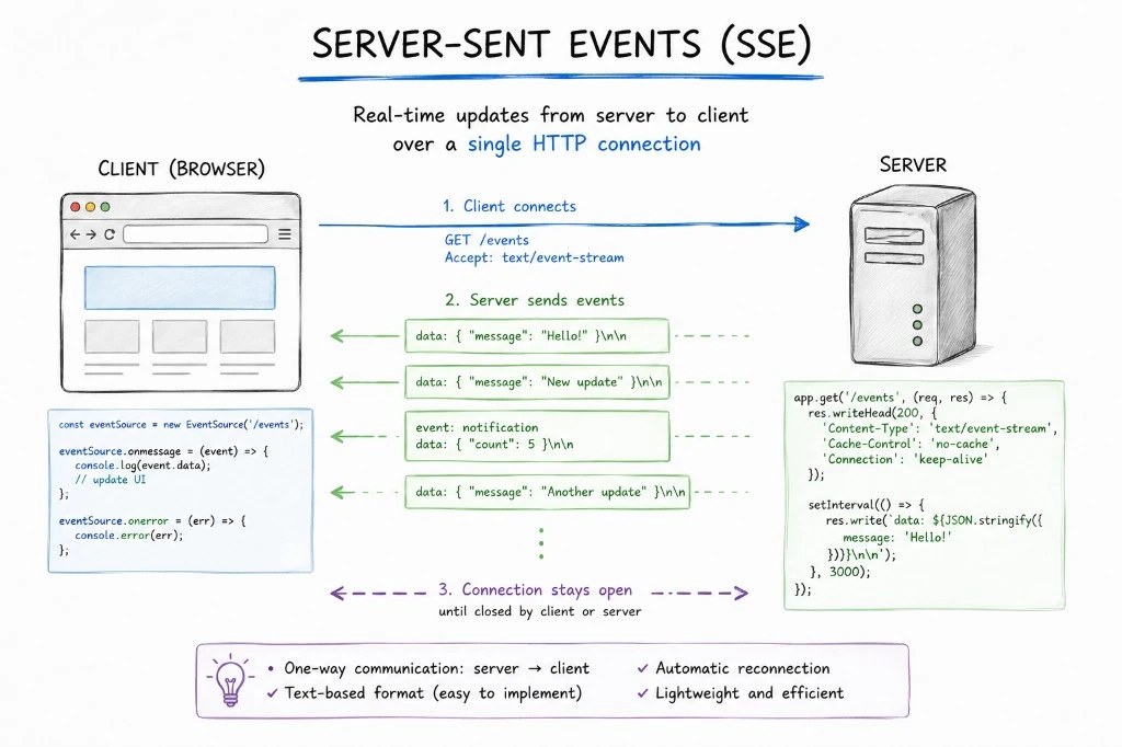 Server-Sent Events (SSE) and EventSource - WAVEPILLARS